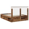 vidaXL Bedframe met hoofdeinde Oudhout 140 x 200 cm Massief grenenhout