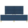 vidaXL Bedframe met hoofdeinde Blauw 180 x 200 cm Stof