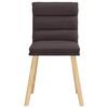 vidaXL Eetkamerstoelen 4 st stof donkerbruin