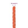 vidaXL Werktouw 10 mm 25 m polypropeen oranje