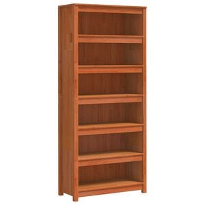 vidaXL Boekenkast Wasbruin 80 x 35 x 183 cm Massief grenenhout