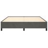 vidaXL Bedframe zonder matras 160x200 cm fluweel donkergrijs