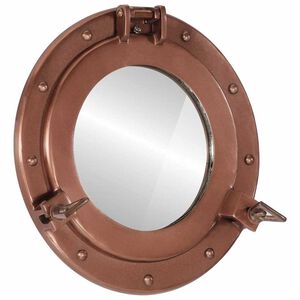 vidaXL Wandspiegel patrijspoort &Oslash;30 cm&nbsp;aluminium en glas