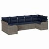 vidaXL Tuin Sofa Set Grijs poly rattan