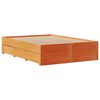 vidaXL Bedframe zonder matras met lades grenenhout wasbruin 150x200 cm