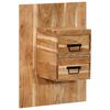 vidaXL Nachtkastje 60x32x80 cm massief acaciahout