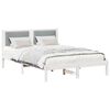 vidaXL Bedframe Lichtgrijs 160 x 200 cm Massief grenenhout