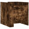 vidaXL Nachtkastje 45x50x50 cm bewerkt hout gerookt eikenkleurig