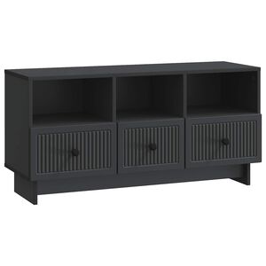 vidaXL TV-kast met lade Zwart 102 x 34,5 x 50 cm Bewerkt hout