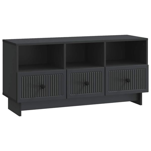 vidaXL TV-kast met lade Zwart 102 x 34,5 x 50 cm Bewerkt hout