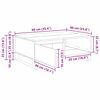 vidaXL Salontafel Artisan Eiken 90 x 60 x 35 cm Bewerkt hout