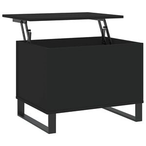 vidaXL Salontafel 60x44,5x45 cm bewerkt hout zwart