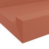 vidaXL Wandplank met plank 2 pcs Rood 60 x 9 x 3 cm Bewerkt hout