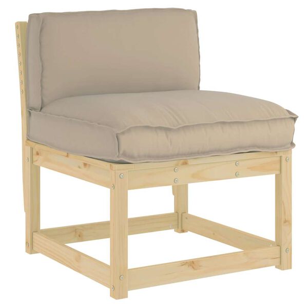 vidaXL Kussen Taupe 70 x 40 x 12 cm Oxford Stof