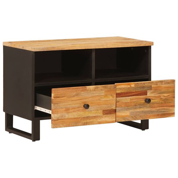 vidaXL TV-kast met opslag Bruin 70 x 33 x 46 cm Massief Mango Hout