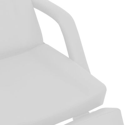 vidaXL Behandelstoel 180x62x78 cm kunstleer wit