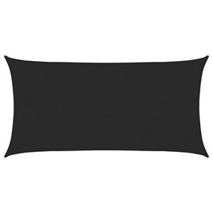 vidaXL Zonnezeil 160 g/m&sup2; 2x4 m HDPE zwart