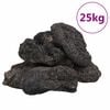vidaXL Lavastenen 25 kg 10-30 cm zwart
