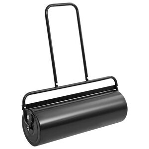vidaXL Gazonroller duwmodel 63 L ijzer en staal zwart
