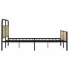 vidaXL Bedframe zonder matras metaal sonoma eikenkleurig 193x203 cm