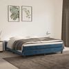 vidaXL Pocketveringmatras medium 160x220x20 cm fluweel donkerblauw