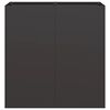 vidaXL Plantenbak 80x40x80 cm koudgewalst staal zwart