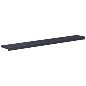 vidaXL Raamsokkel Antraciet met houten nerf 140 x 20 x 4,5 cm PVC