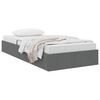 vidaXL Opslag bed met opslag Donkergrijs 203 x 100 cm Stof