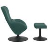 vidaXL Egg Chair met Voetsteun Donkergroen 63 x 73 x 90 cm Fluweel