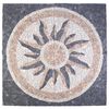vidaXL Moza&iuml;ektegels Zonnepatroon veelkleurig 120 x 120 cm Marmer