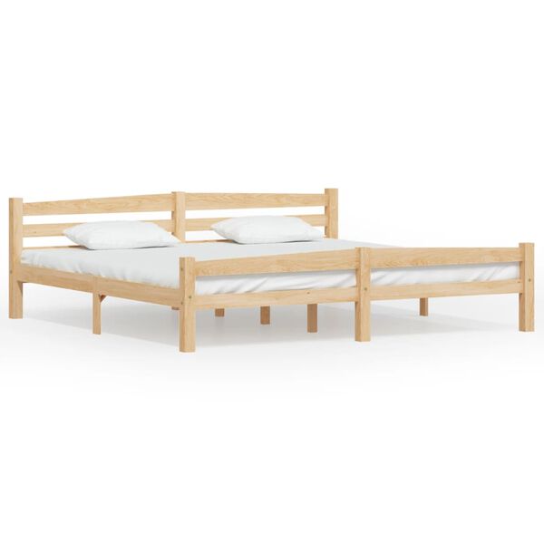 vidaXL Bedframe massief grenenhout 200x200 cm