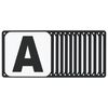 vidaXL Dressuurletters 12 st staal