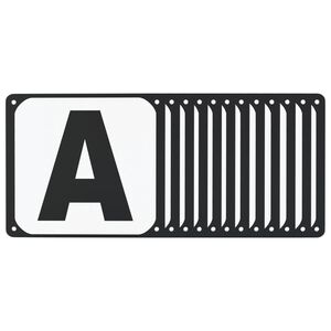 vidaXL Dressuurletters 12 st staal