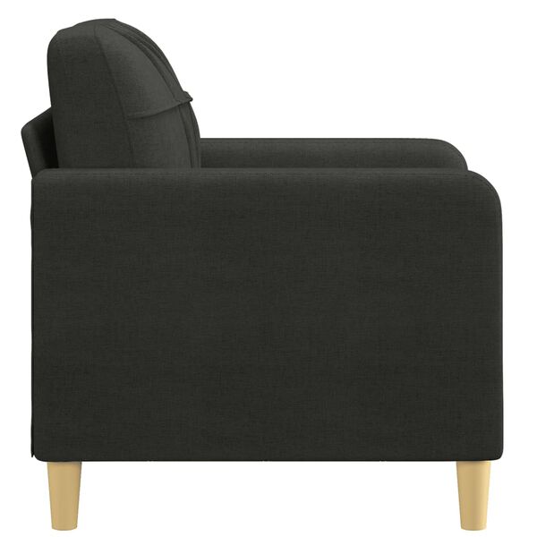 vidaXL Fauteuil 60 cm stof zwart