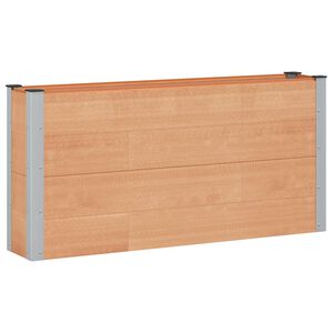 vidaXL Verhoogde plantenbak Bruin 150 x 30 x 72 cm WPC en Aluminium