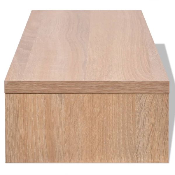 vidaXL Tv-/monitorstandaard 60x23,5x12 cm bewerkt hout beige
