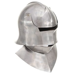 vidaXL Ridderhelm middeleeuws replica LARP staal zilverkleurig