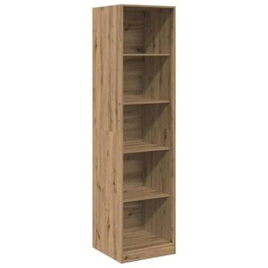 vidaXL Kledingkast 50x50x200 cm bewerkt hout artisanaal eikenkleurig