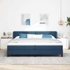 vidaXL Boxspringbed met matras met hoofdeinde Blauw 200 x 200 cm Stof