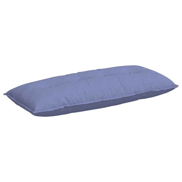 vidaXL Rugkussen Jeans Blauw 120 x 19 x 50 cm Stof