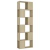 vidaXL Boekenkast/kamerscherm 60x24x186 cm bewerkt hout sonoma eiken
