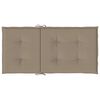 vidaXL Tuinstoelkussens lage rug 4 st 100x50x3 cm oxford stof taupe
