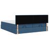vidaXL Ottoman bed met matrassen 160x200cm stof blauw
