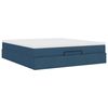 vidaXL Ottoman bed met matras 180x200cm stof blauw