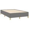 vidaXL Boxspring met matras en LED stof donkergrijs 120x190 cm