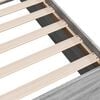 vidaXL Bedframe bewerkt hout grijs sonoma eikenkleurig 75x190 cm