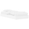 vidaXL Bedframe met opslag met plank Wit 80 x 200 cm Bewerkt hout