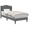 vidaXL Bedframe met hoofdeinde Donkergrijs 90 x 200 cm Fluweel