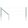 vidaXL Afrasteringspaal 13 pcs Groen Staal