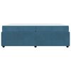 vidaXL Bedframe met matras Blauw 200 x 200 cm Stof